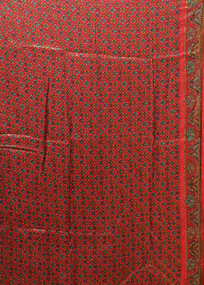 Cream Handloom Pure Georgette Saree With Blouse Piece