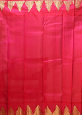 Green Handloom Kanchipuram Pure Silk Saree With Blouse Piece