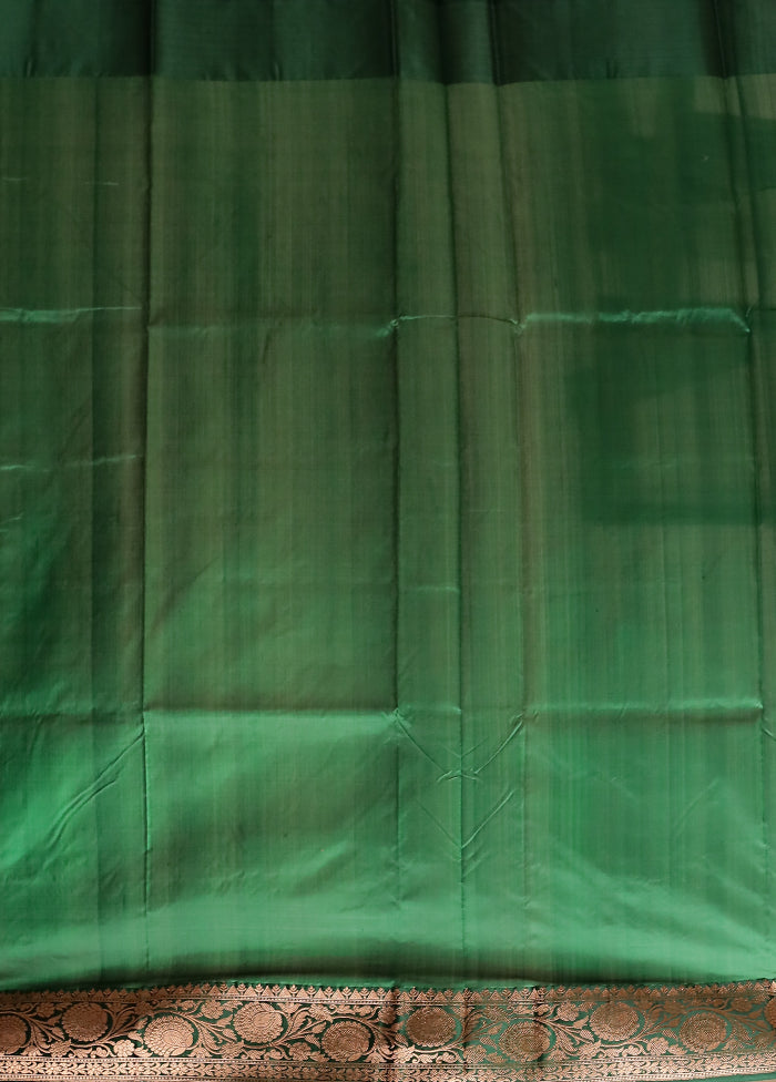 Red Handloom Katan Pure Silk Saree With Blouse Piece