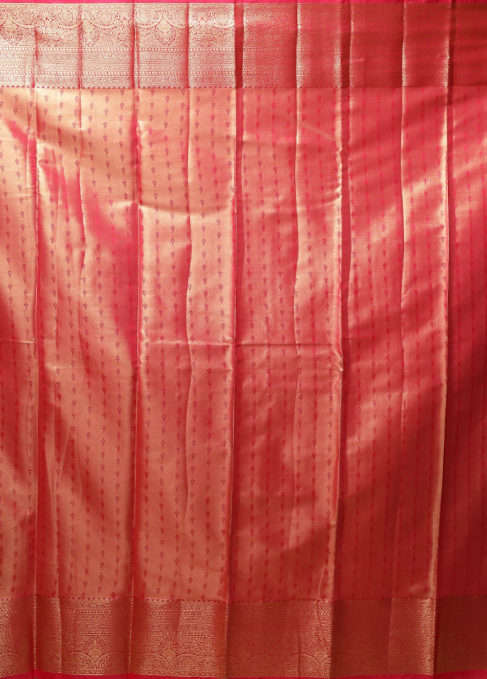 Green Kanjivaram Silk Saree With Blouse Piece