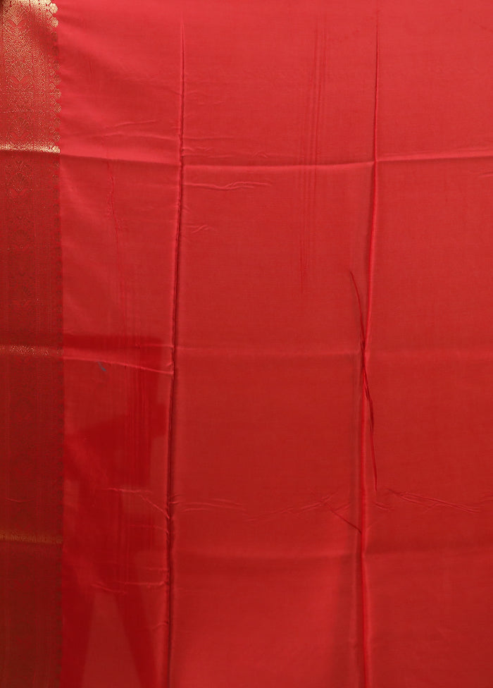 Cream Dupion Silk Saree With Blouse Piece