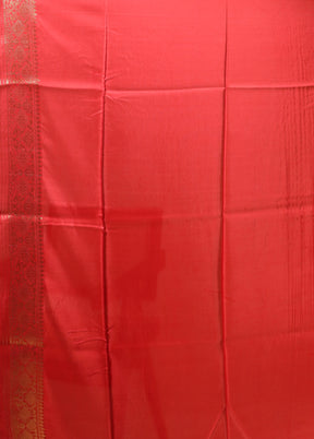 Cream Dupion Silk Saree With Blouse Piece