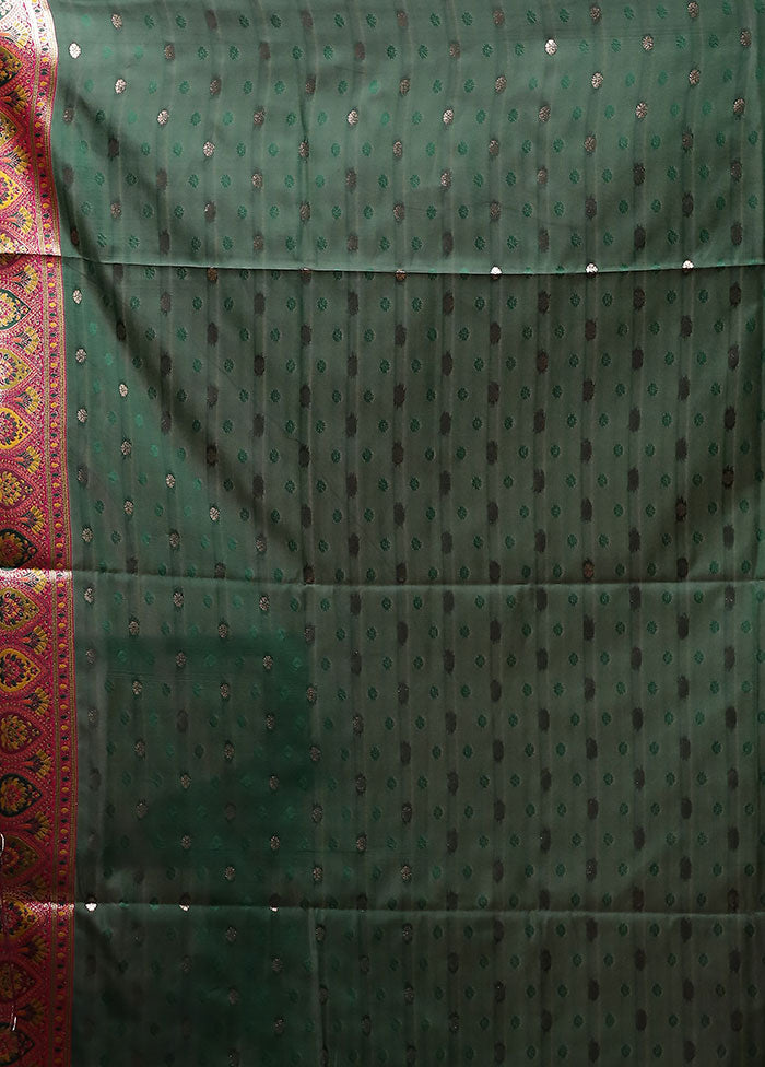 Multicolor Dupion Silk Saree With Blouse Piece