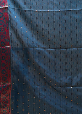 Multicolor Dupion Silk Saree With Blouse Piece