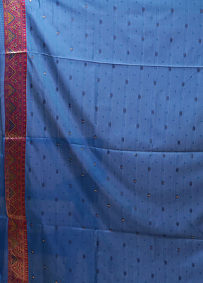Multicolor Dupion Silk Saree With Blouse Piece