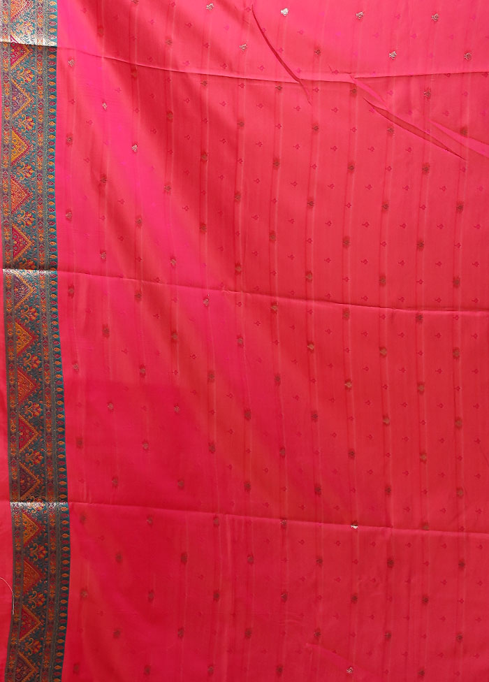 Multicolor Dupion Silk Saree With Blouse Piece
