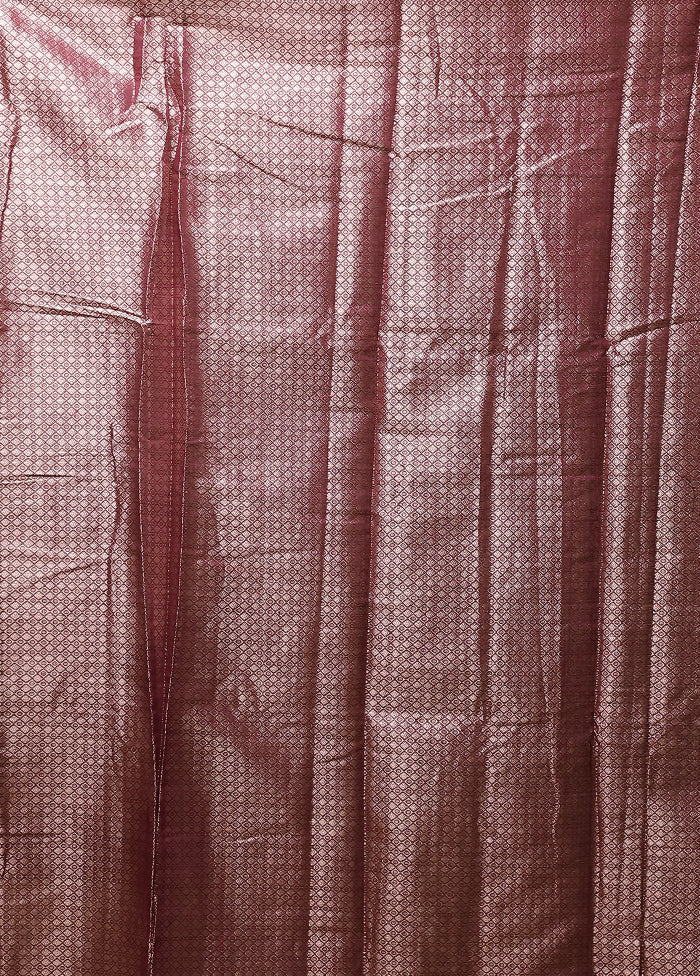 Purple Cotton Saree With Blouse Piece