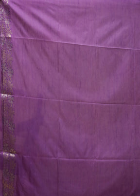 Blue Dupion Silk Saree With Blouse Piece