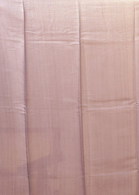 Cream Tussar Silk Saree With Blouse Piece