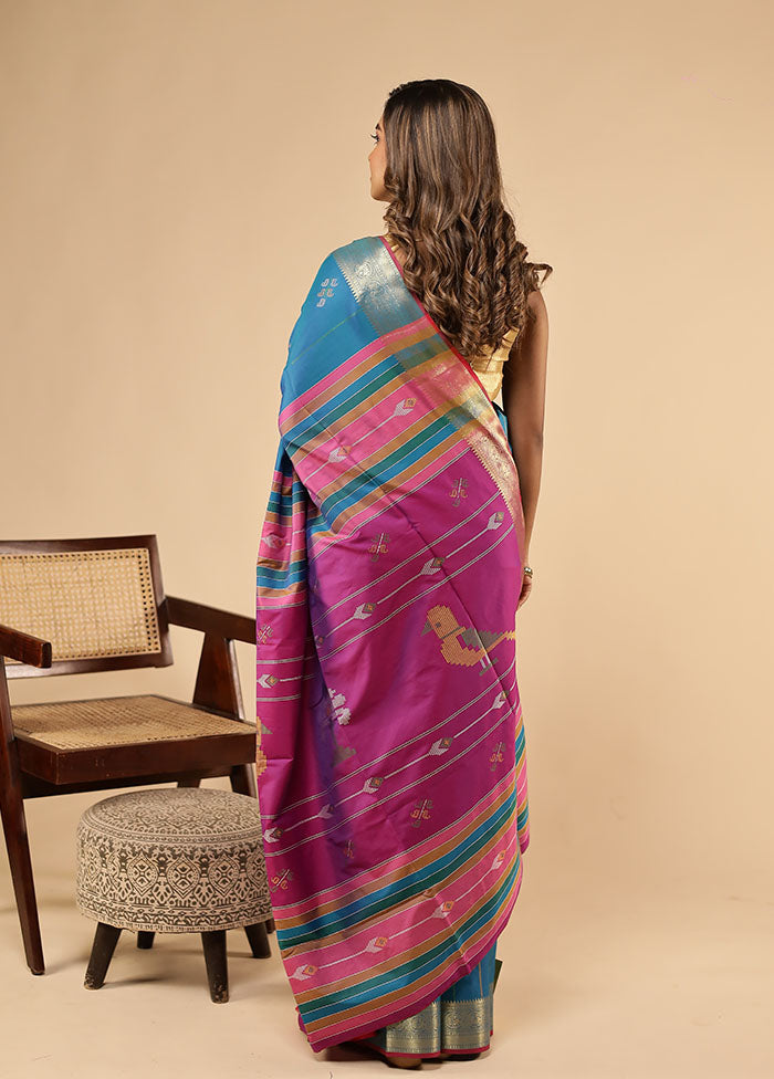 Multicolor Kalakethra Saree With Blouse Piece
