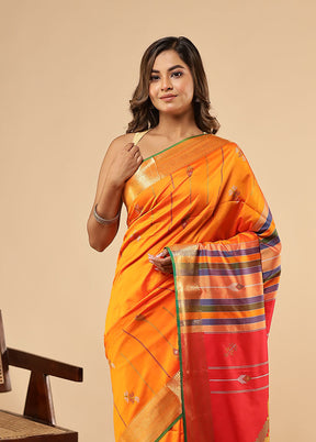 Multicolor Kalakethra Saree With Blouse Piece