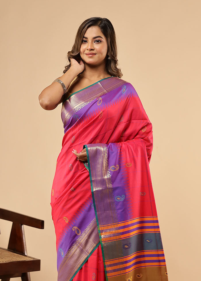 Multicolor Kalakethra Saree With Blouse Piece