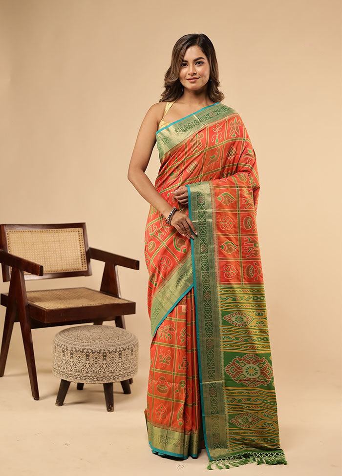 Pink Dupion Silk Saree With Blouse Piece