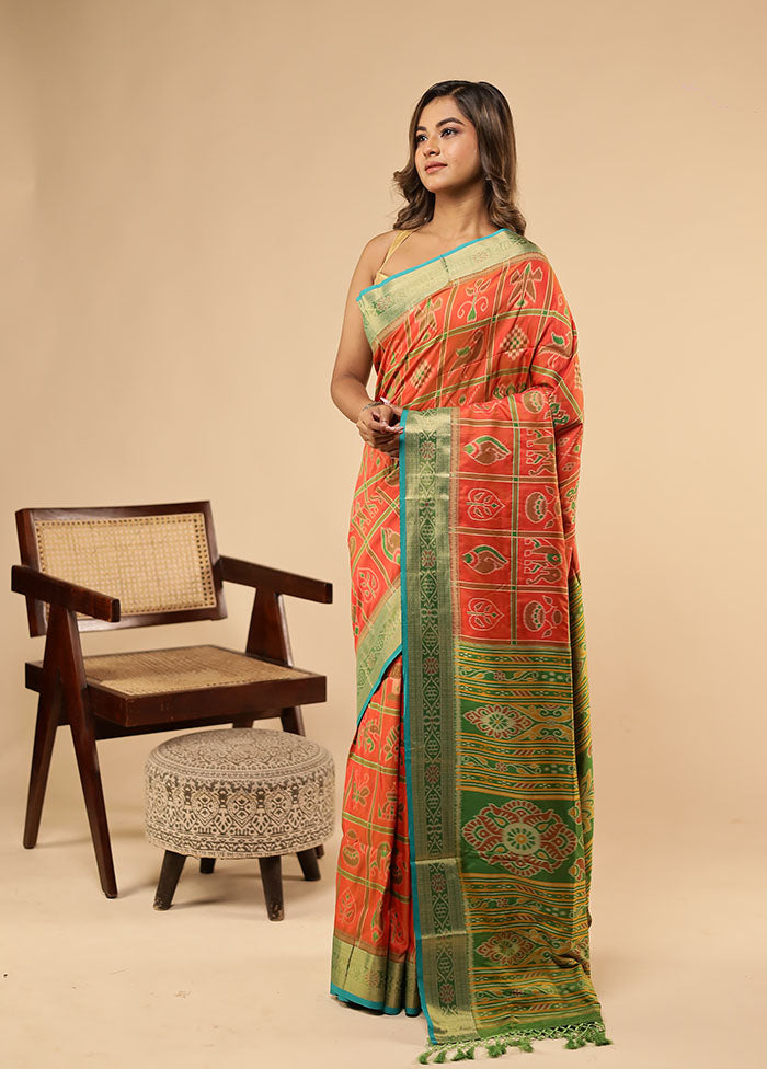 Pink Dupion Silk Saree With Blouse Piece