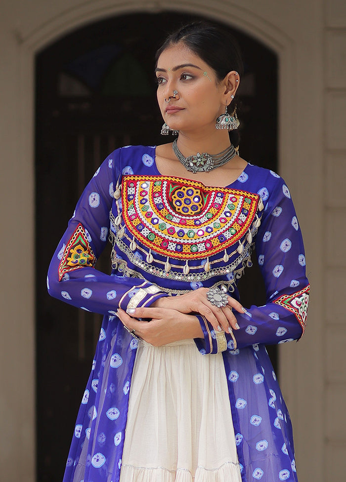 Cream Cotton Lehenga Set