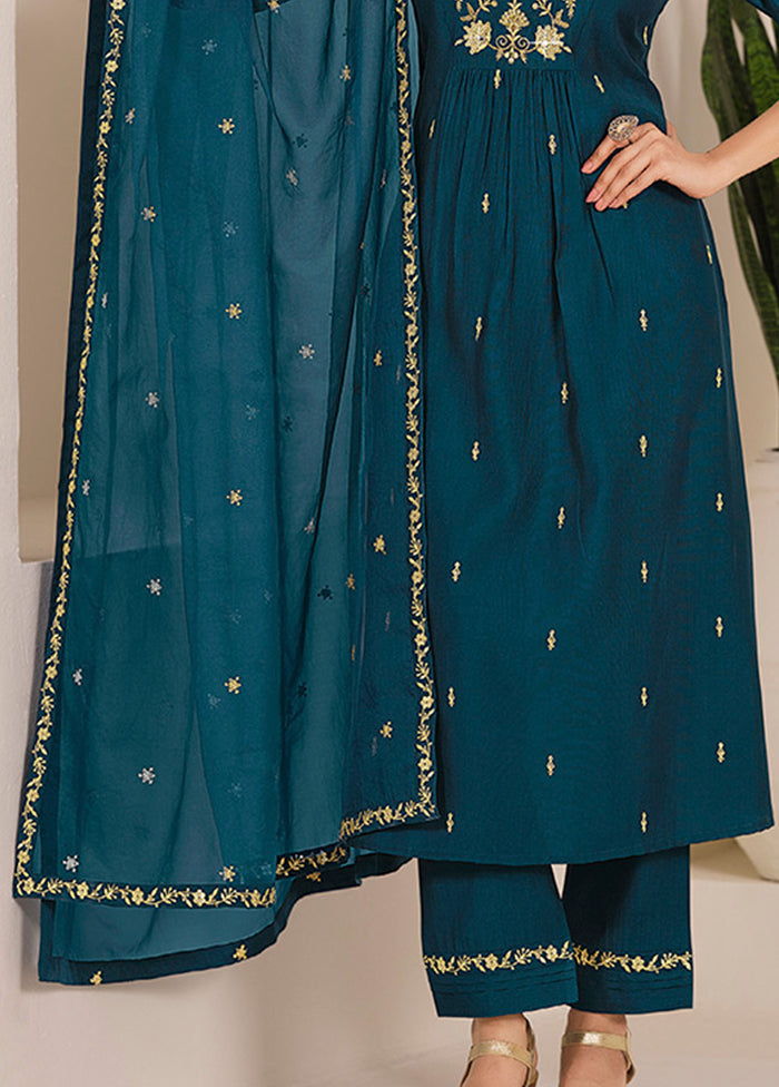 3 Pc Purple Silk Suit Set