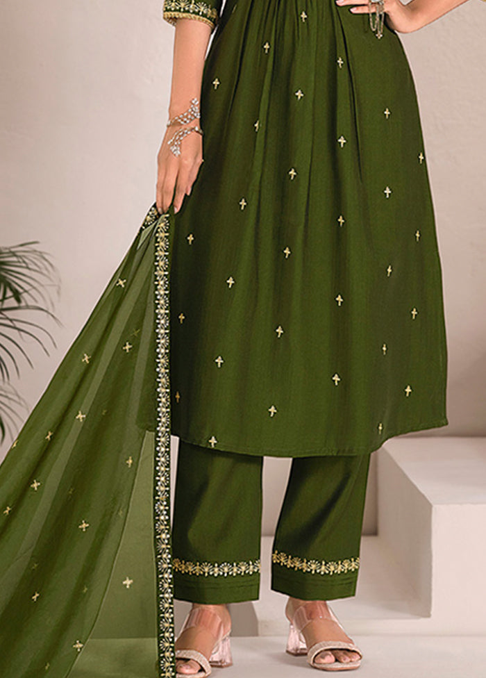 3 Pc Purple Silk Suit Set