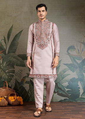 Pink Viscose Kurta