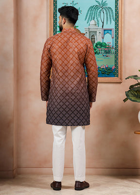 Blue Cotton Kurta & Pajama Set