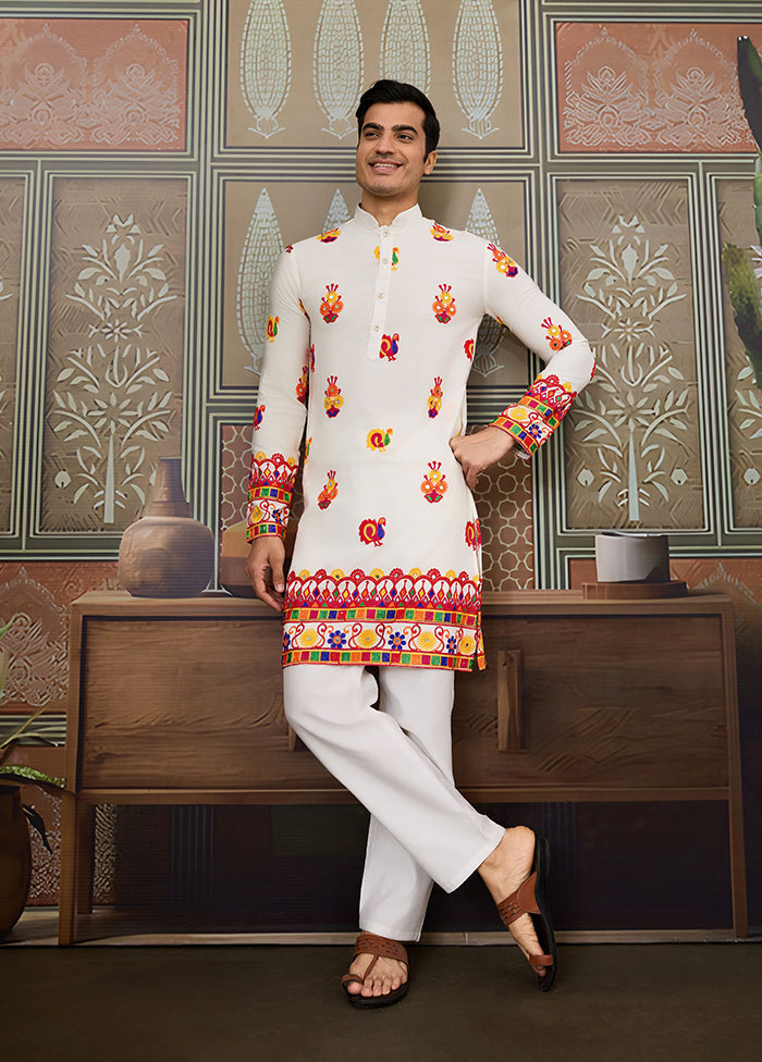 White Cotton Kurta
