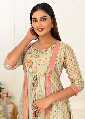 Pista Green Readymade Cotton Kurti - Indian Silk House Agencies