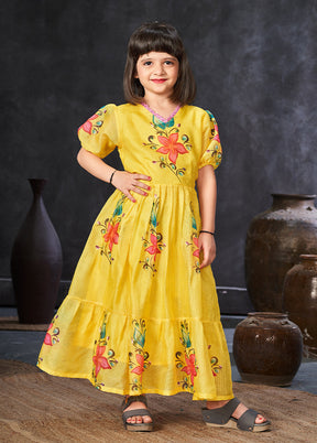 Yellow Silk Frock