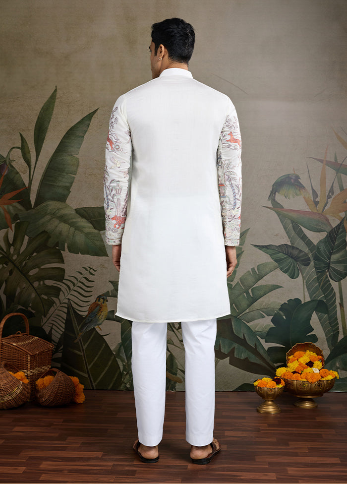 White Viscose Kurta