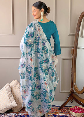 3 Pc Rama Readymade Viscose Dupatta Suit Set
