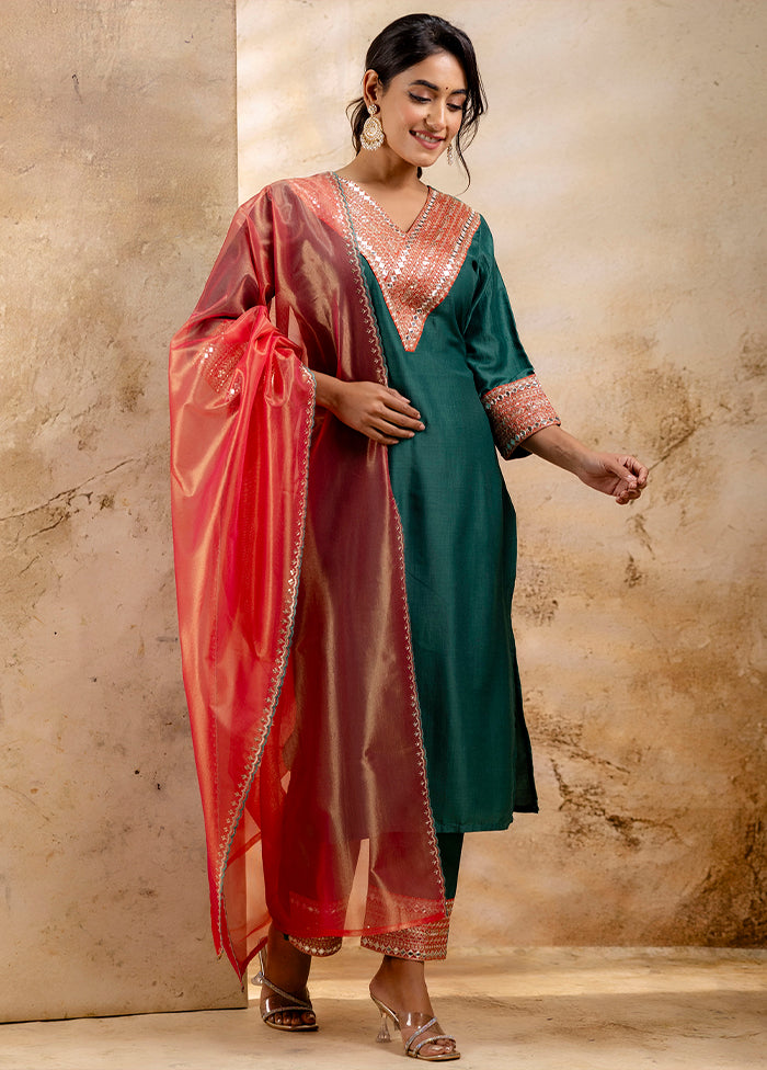 3 Pc Rama Readymade Viscose Dupatta Suit Set