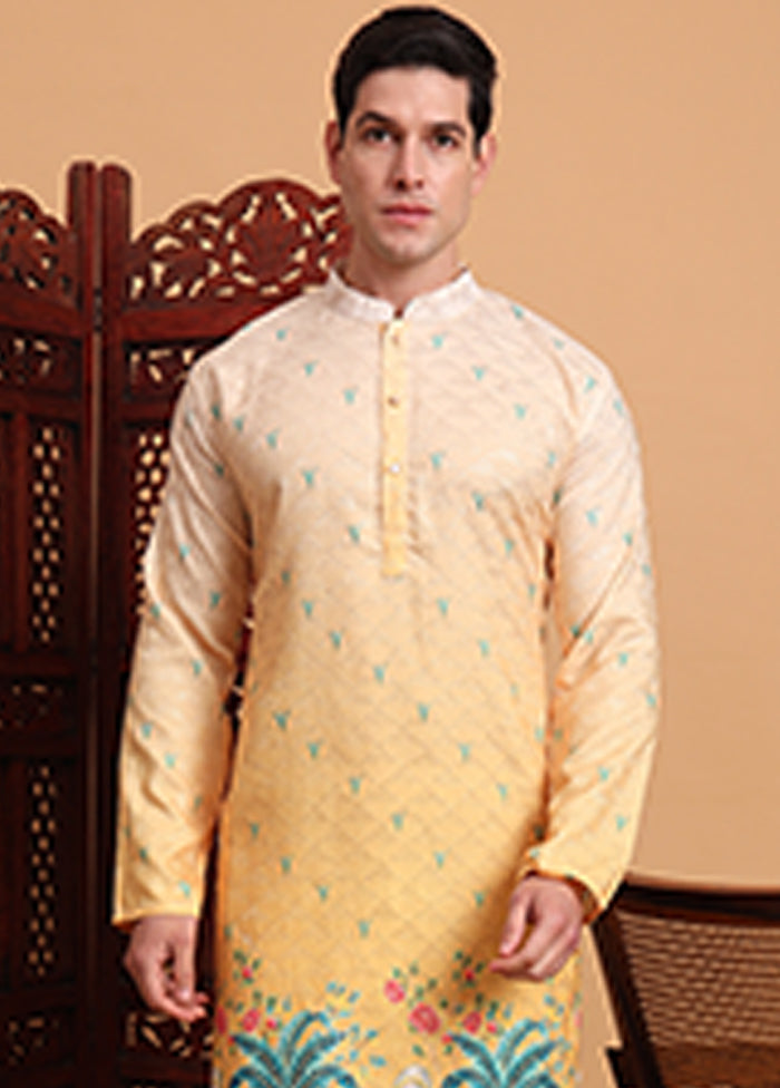 Yellow Cotton Kurta