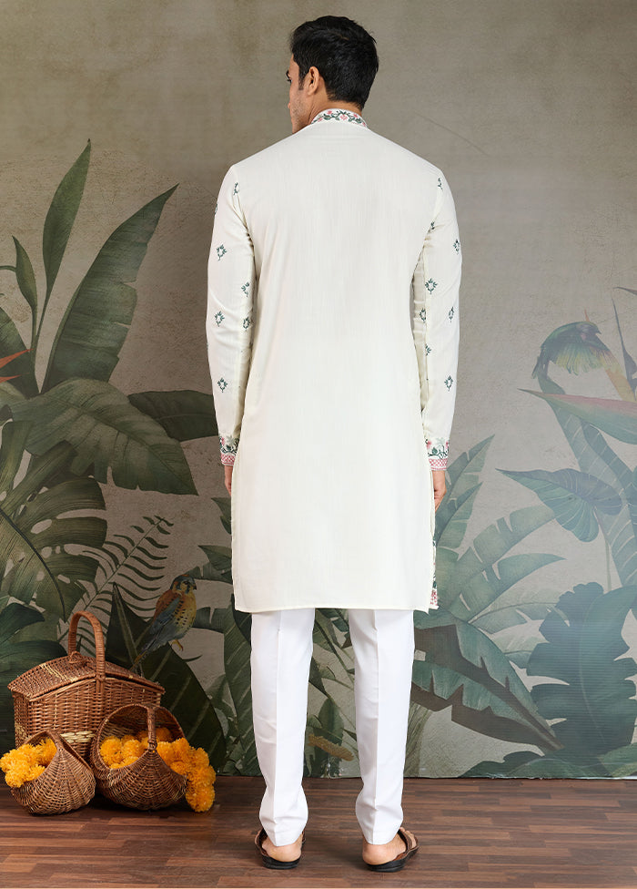 White Viscose Kurta