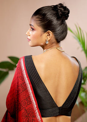 Black Dupion Silk Designer Blouse