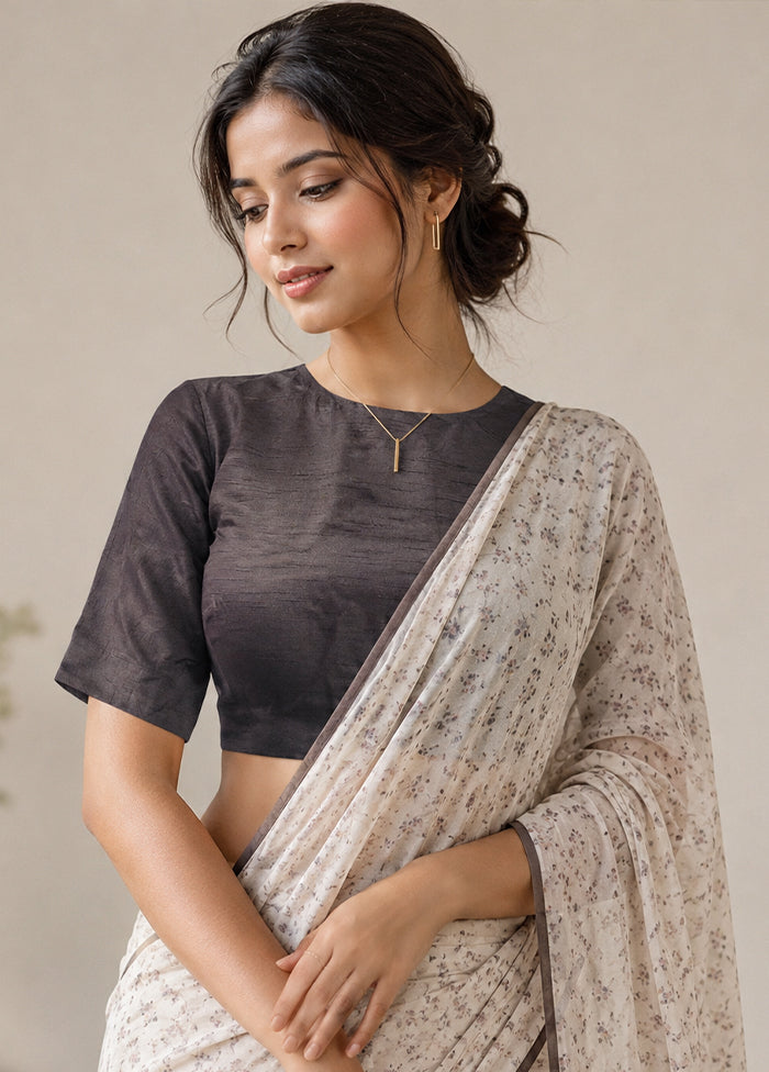 Black High Neck Designer Blouse