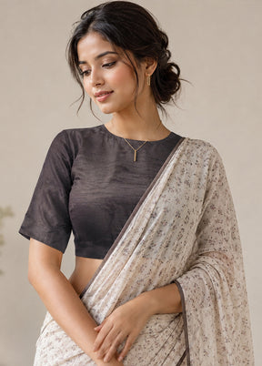 Black High Neck Designer Blouse