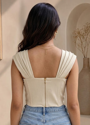 Cream Designer Designer Blouse
