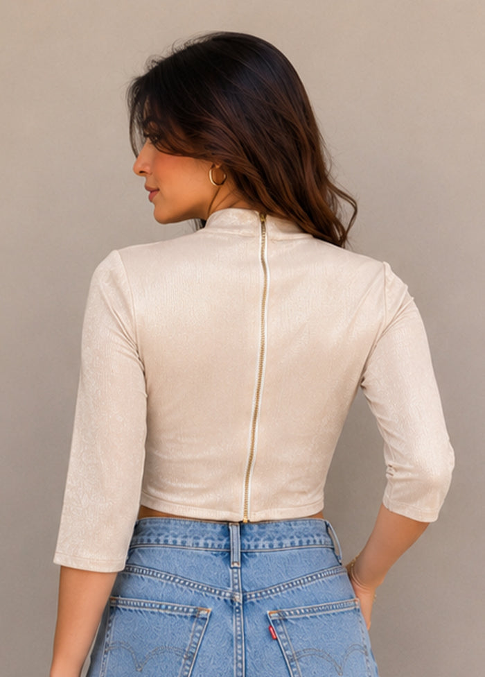 Beige Designer Designer Blouse