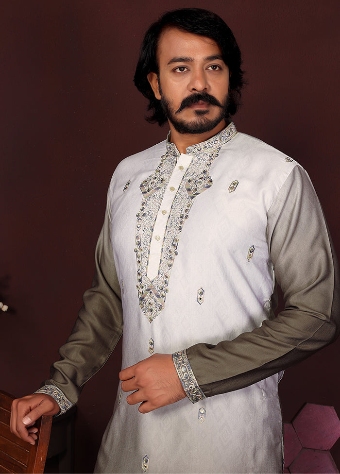Green Cotton Kurta & Pajama Set