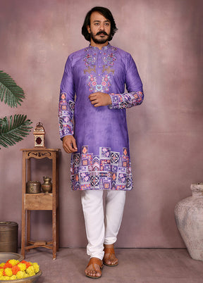 Multicolor Cotton Kurta & Pajama Set