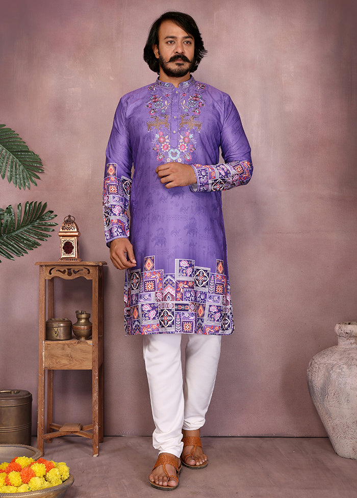 Multicolor Cotton Kurta & Pajama Set