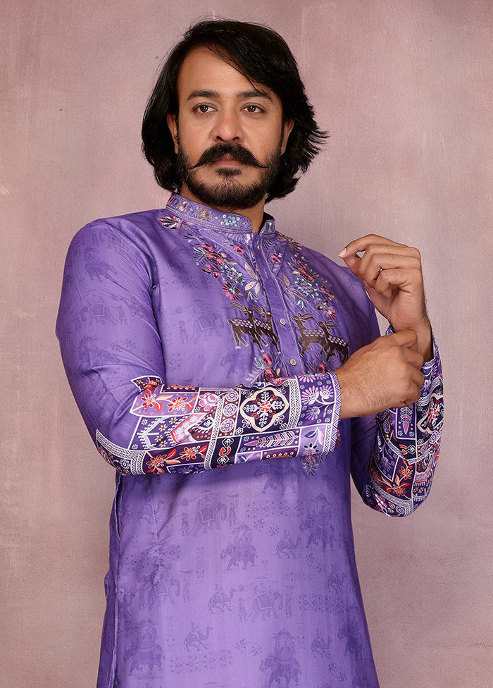 Multicolor Cotton Kurta & Pajama Set