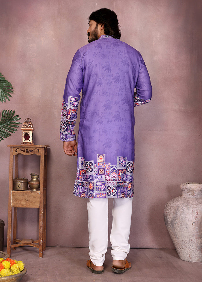 Multicolor Cotton Kurta & Pajama Set