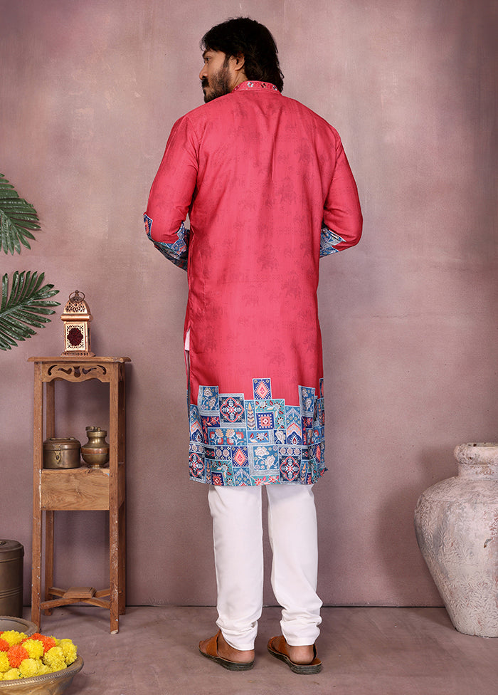 Multicolor Cotton Kurta & Pajama Set