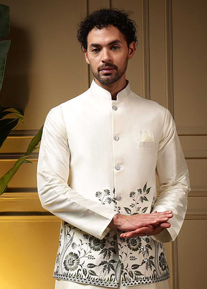 Green Silk Kurta & Pajama Set