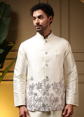 Purple Silk Kurta & Pajama Set
