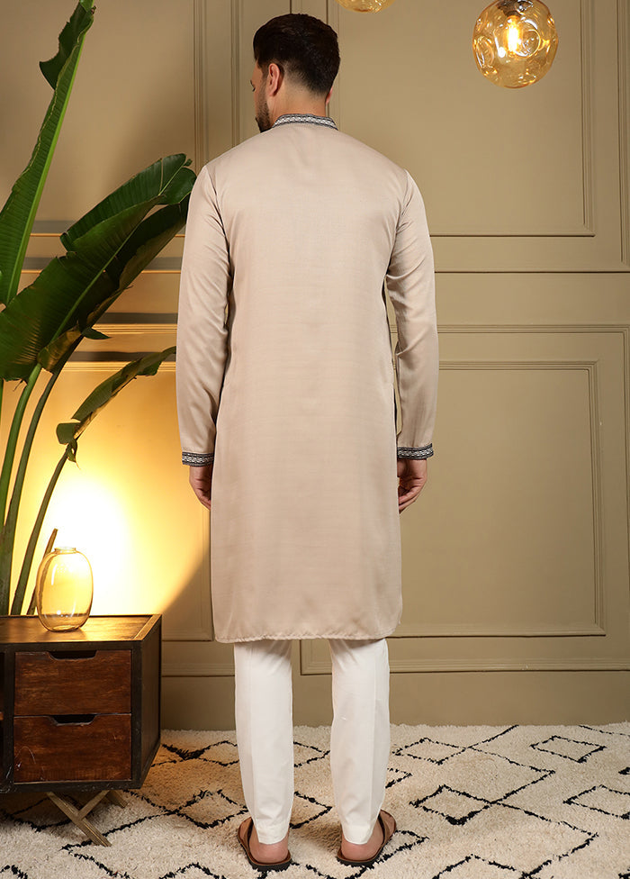 Brown Silk Kurta & Pajama Set