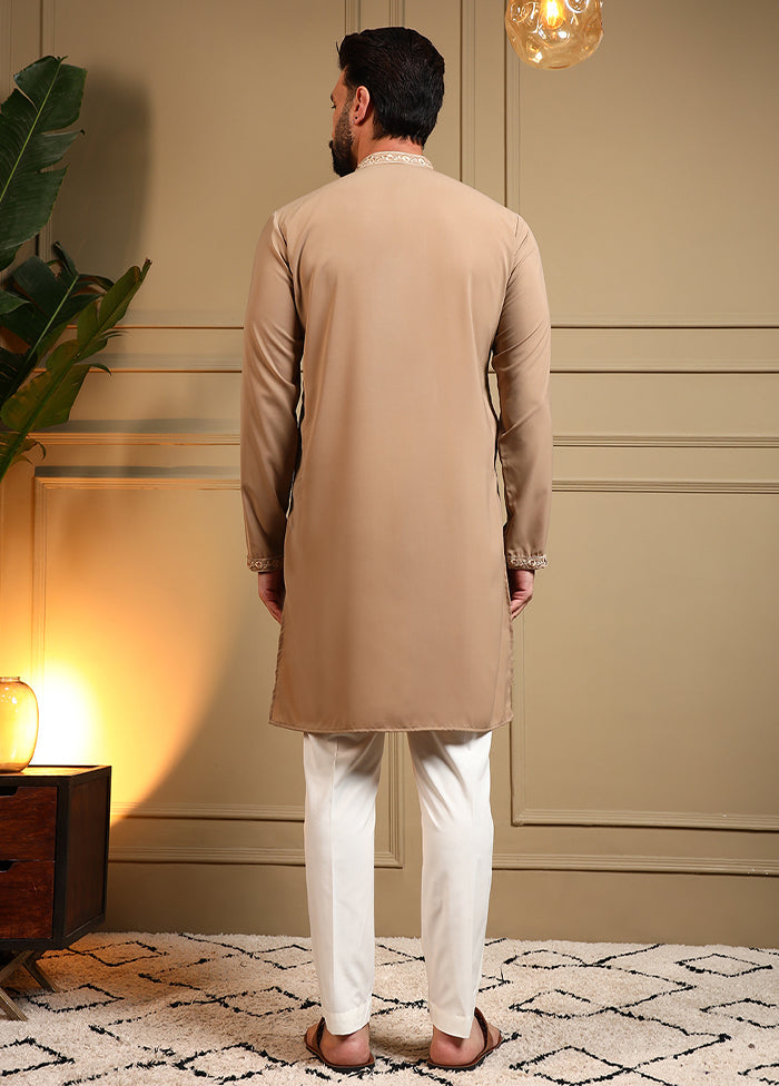Brown Silk Kurta & Pajama Set