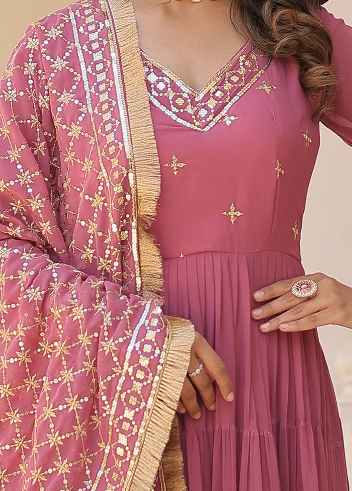 Onion Readymade Georgette Indian Dress - Indian Silk House Agencies