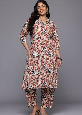 2 Pc Multicolor Pure Readymade Cotton Kurti Set