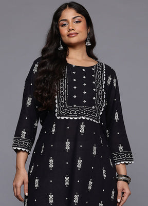 Black Readymade Cotton Tunic