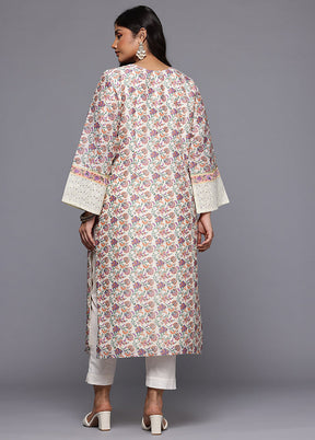 Multicolor Readymade Chanderi Kurti